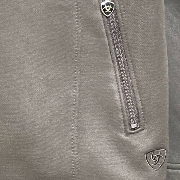 ARIAT Brown Fleece Lined Equestrian Full Zip Hoodie Womens Sz S - Picture 7 of 7
